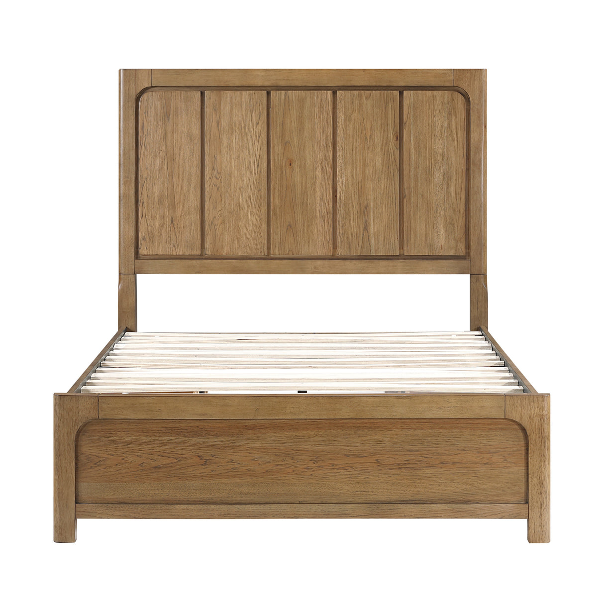 Charlotte Light Brown Queen Storage Platform Bed by Homelegance at Eve Furniture