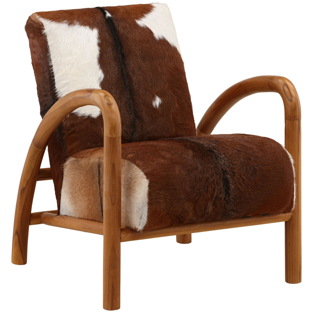 Charlton Chair, Brown/White by Dovetail at Eve Furniture