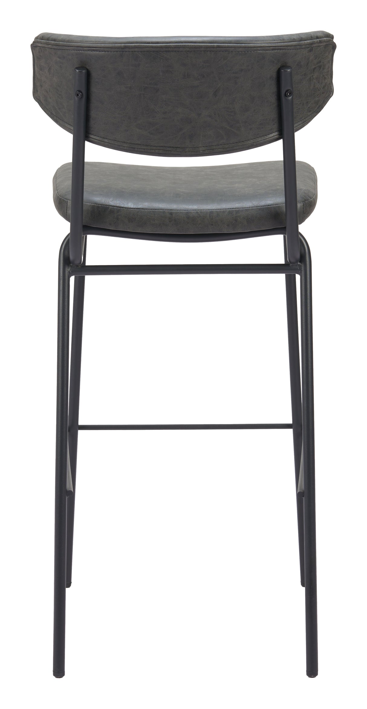 Charon Vintage Black Barstool (Set of 2) by Zuomod at Eve Furniture