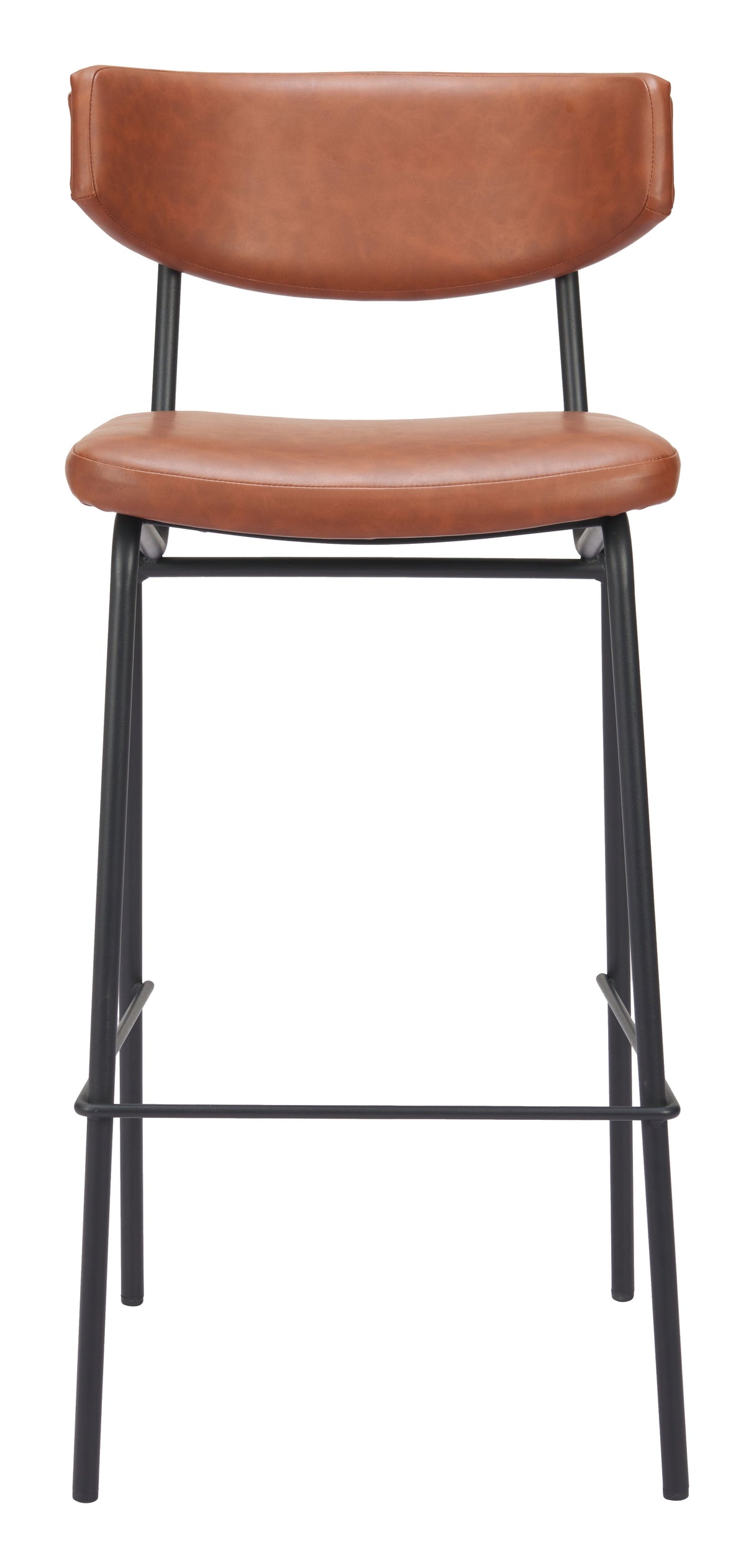 Charon Vintage Brown Barstool (Set of 2) by Zuomod at Eve Furniture