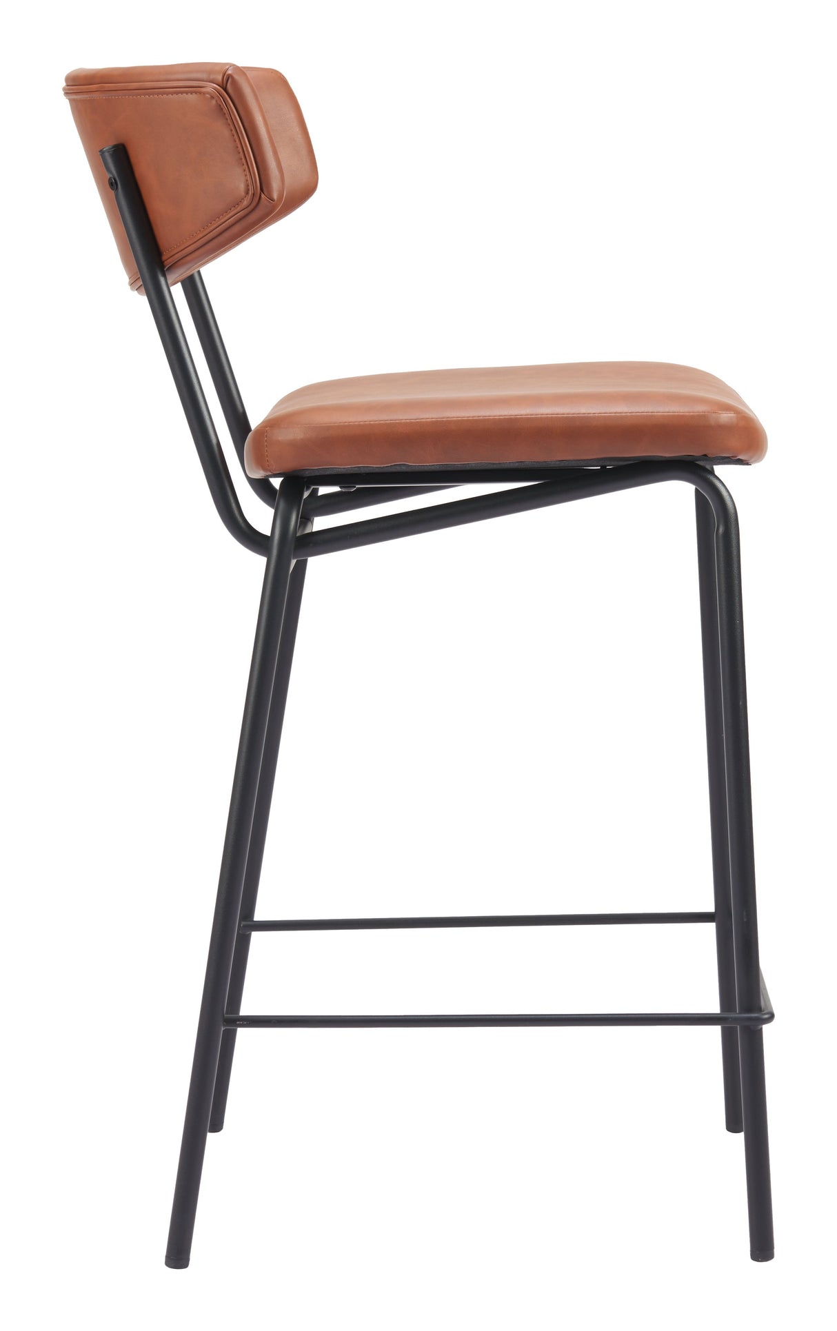 Charon Vintage Brown Counter Stool (Set of 2) by Zuomod at Eve Furniture