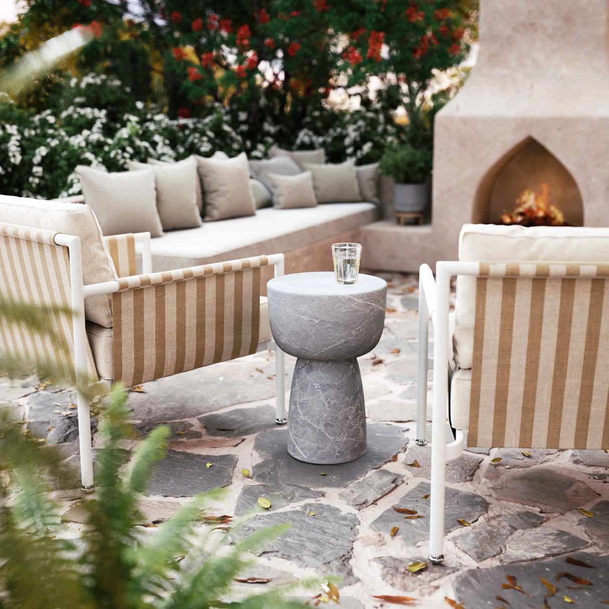 Charra Indoor/Outdoor Side Table by TOV Furniture at Eve Furniture