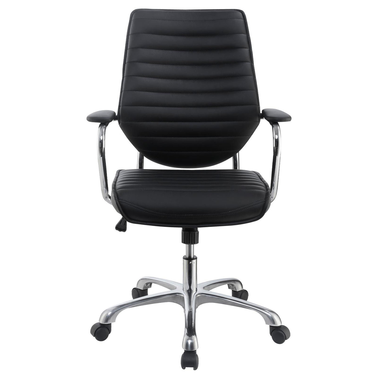 Chase Black/Chrome High Back Office Chair by Coaster at Eve Furniture