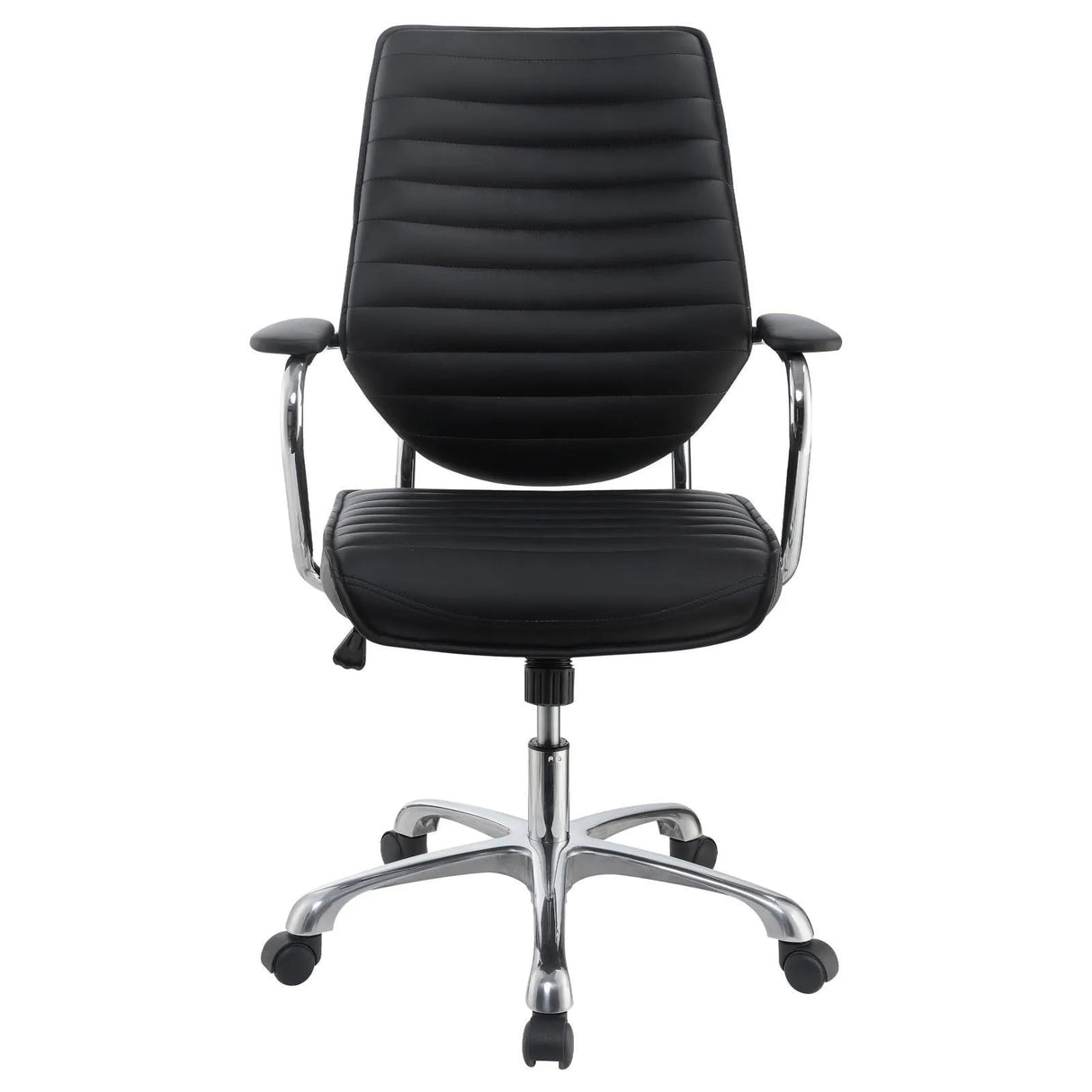 Chase Black/Chrome High Back Office Chair by Coaster at Eve Furniture