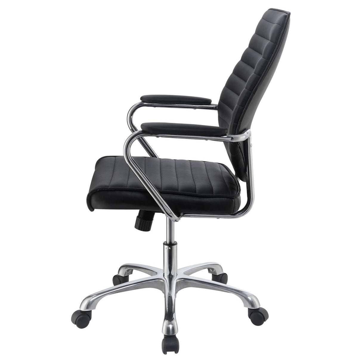 Chase Black/Chrome High Back Office Chair by Coaster at Eve Furniture