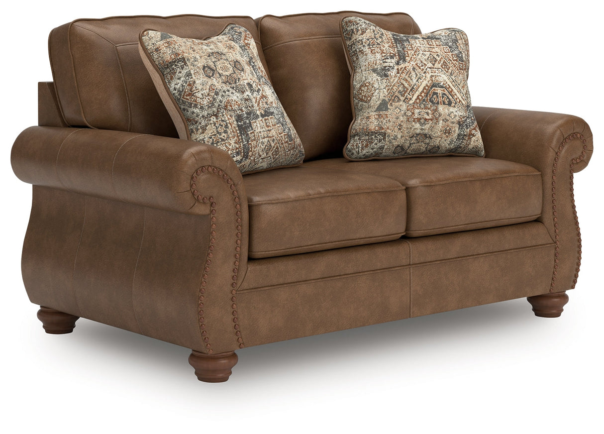 Chasemore Earth Loveseat by Ashley at Eve Furniture