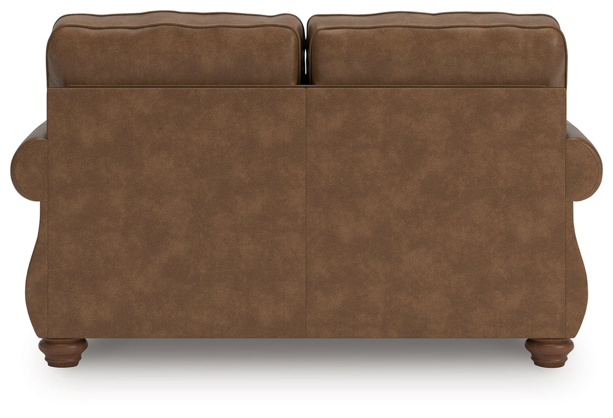 Chasemore Earth Loveseat by Ashley at Eve Furniture