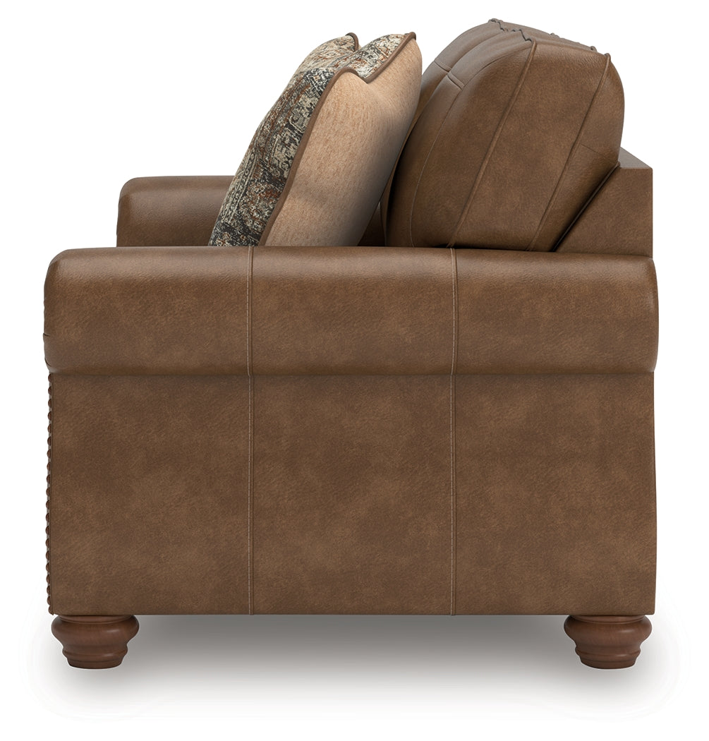 Chasemore Earth Loveseat by Ashley at Eve Furniture