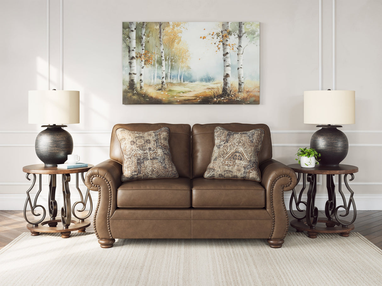 Chasemore Earth Loveseat by Ashley at Eve Furniture