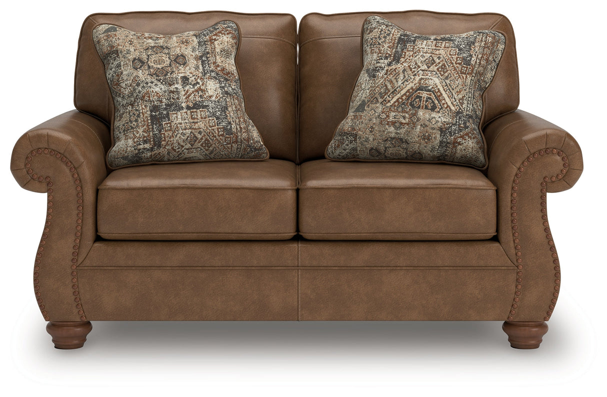 Chasemore Earth Loveseat by Ashley at Eve Furniture