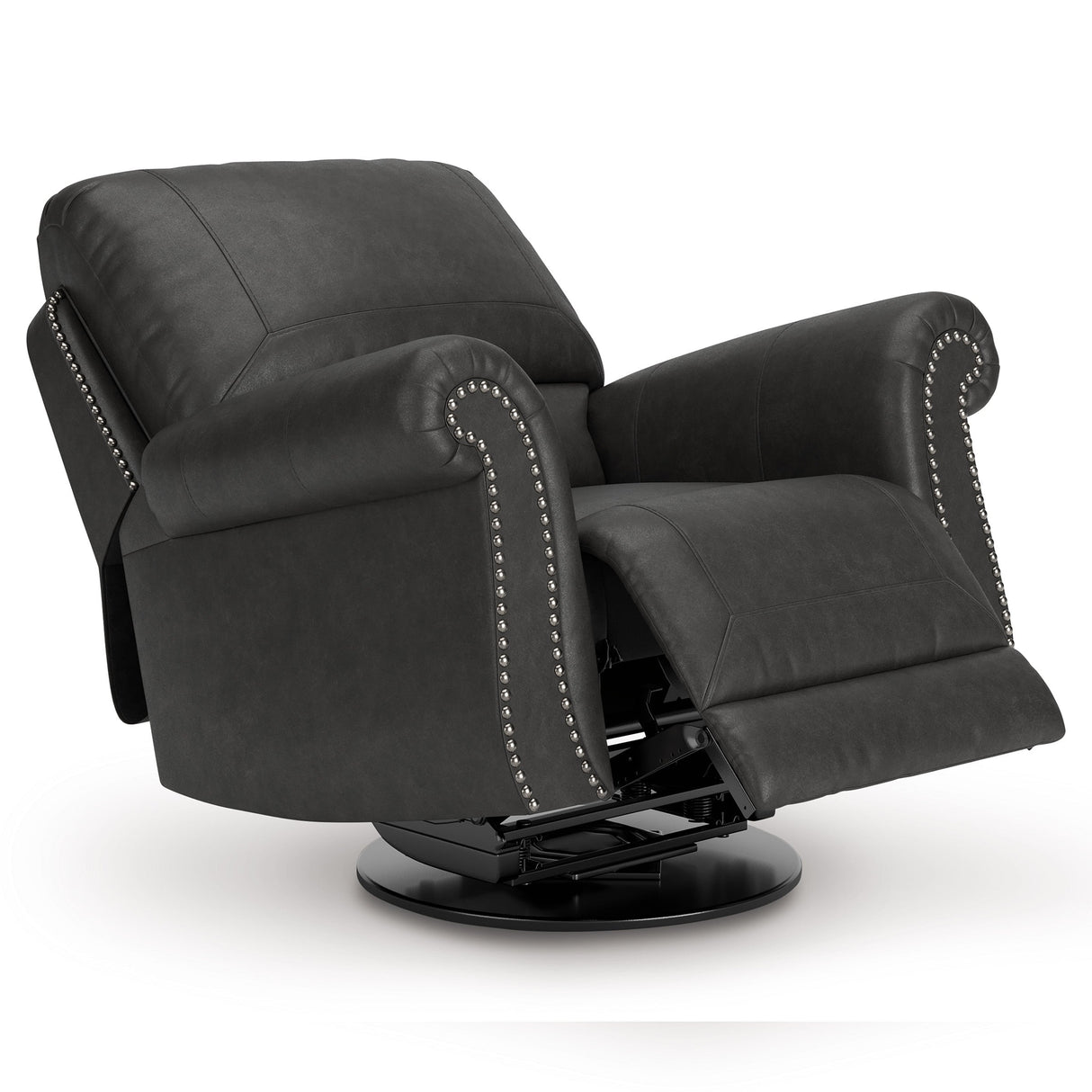 Chasemore Granite Swivel Glider Recliner by Ashley at Eve Furniture