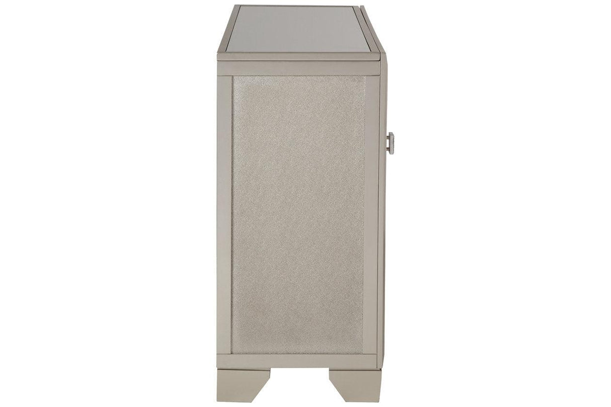 Chaseton Champagne Accent Cabinet by Ashley at Eve Furniture