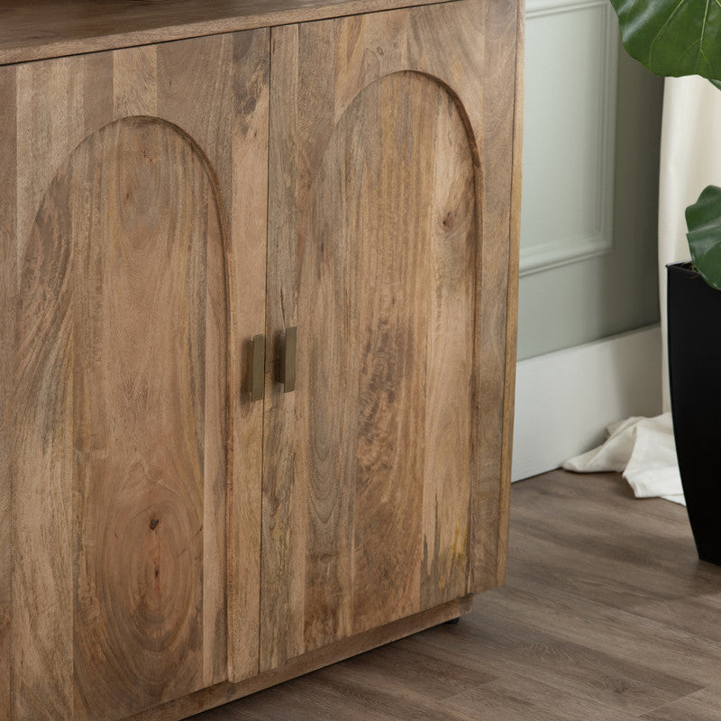 Chateau Brown Four-Door Sideboard by Crestview at Eve Furniture