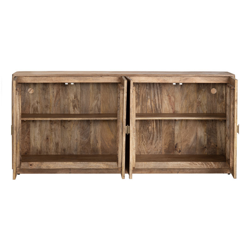 Chateau Brown Four-Door Sideboard by Crestview at Eve Furniture