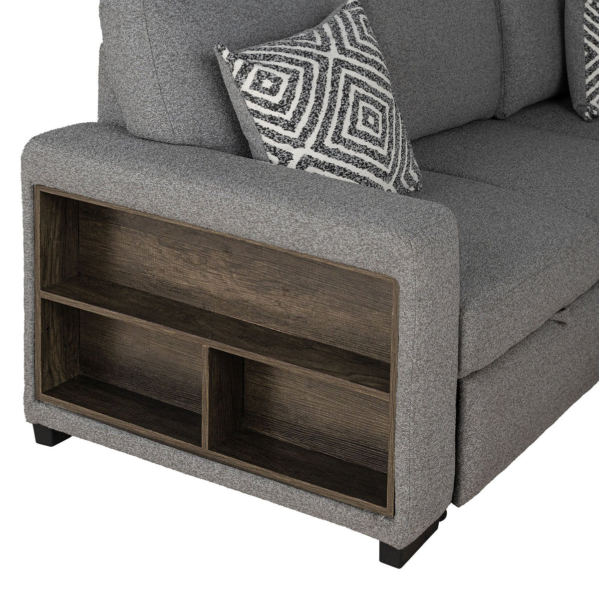 Chatham Gray Sleeper Sectional with Right Chaise