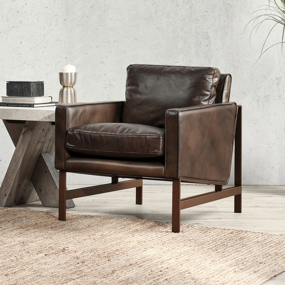 Chazzie Accent Chair - Truffle Brown by Classic Home at Eve Furniture