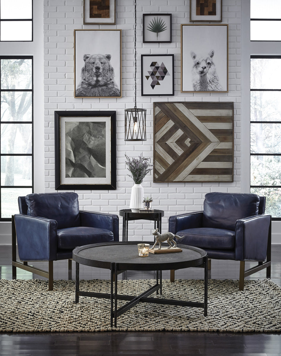Chazzie Blue Club Chair by Classic Home at Eve Furniture