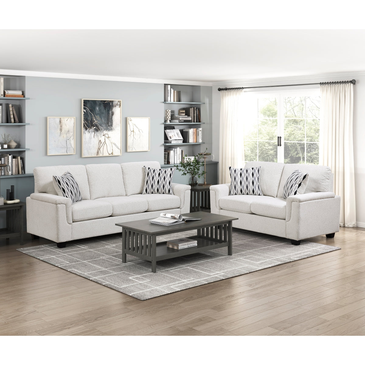 Chelsea Beige Living Room Set by Homelegance at Eve Furniture
