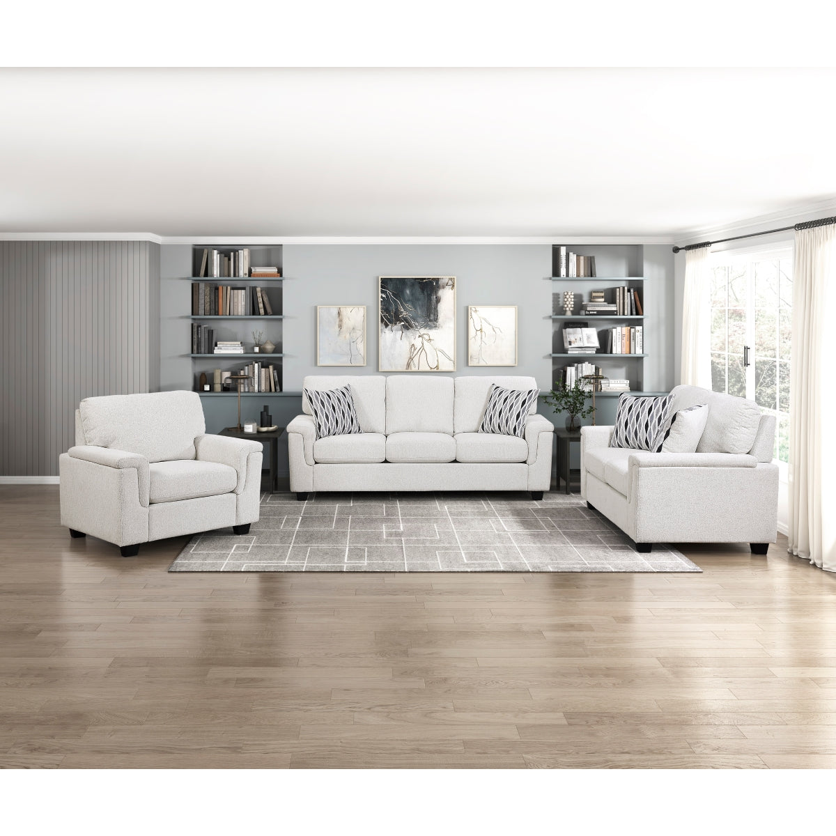 Chelsea Beige Living Room Set by Homelegance at Eve Furniture