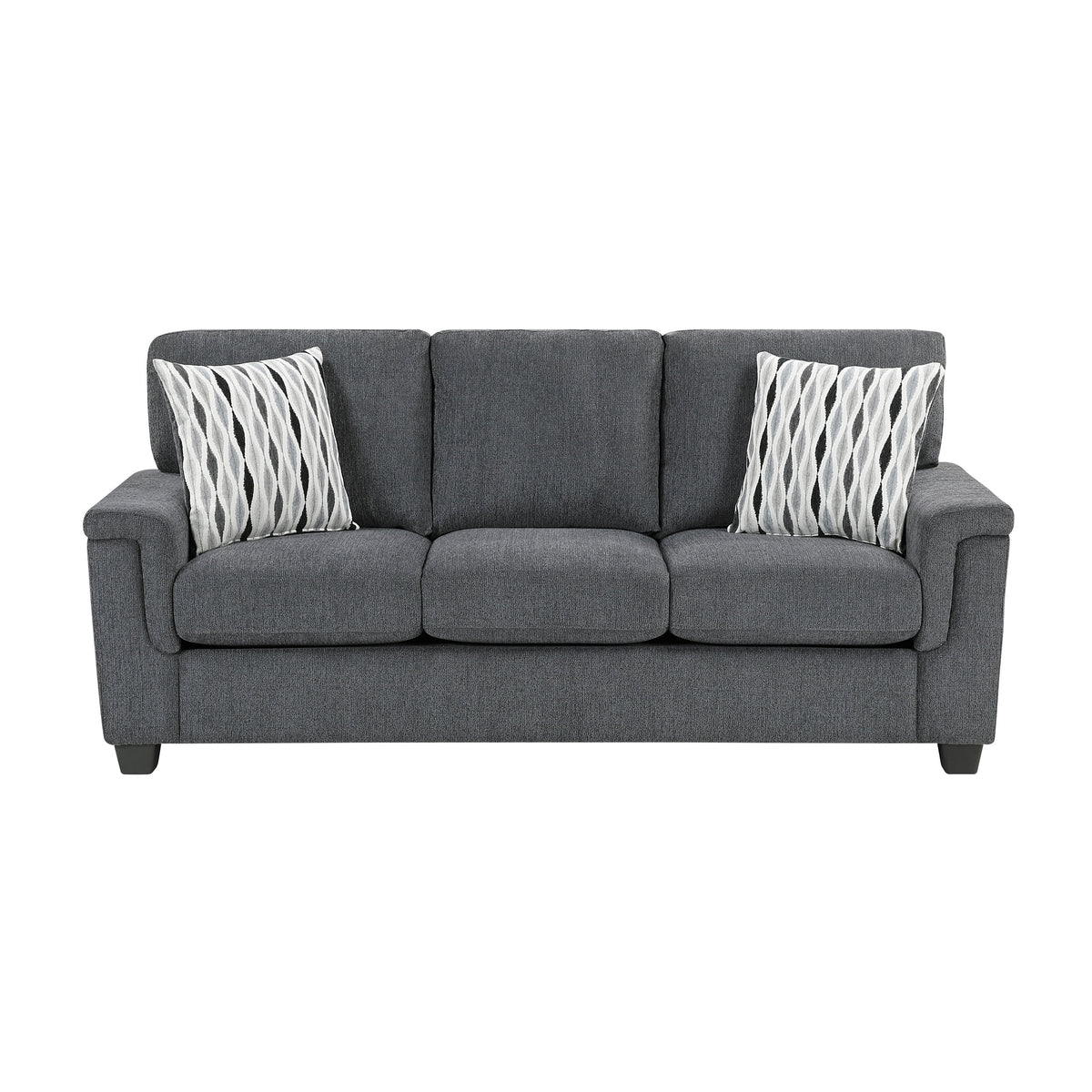 Chelsea Dark Gray 2-Piece Living Room Set by Homelegance at Eve Furniture