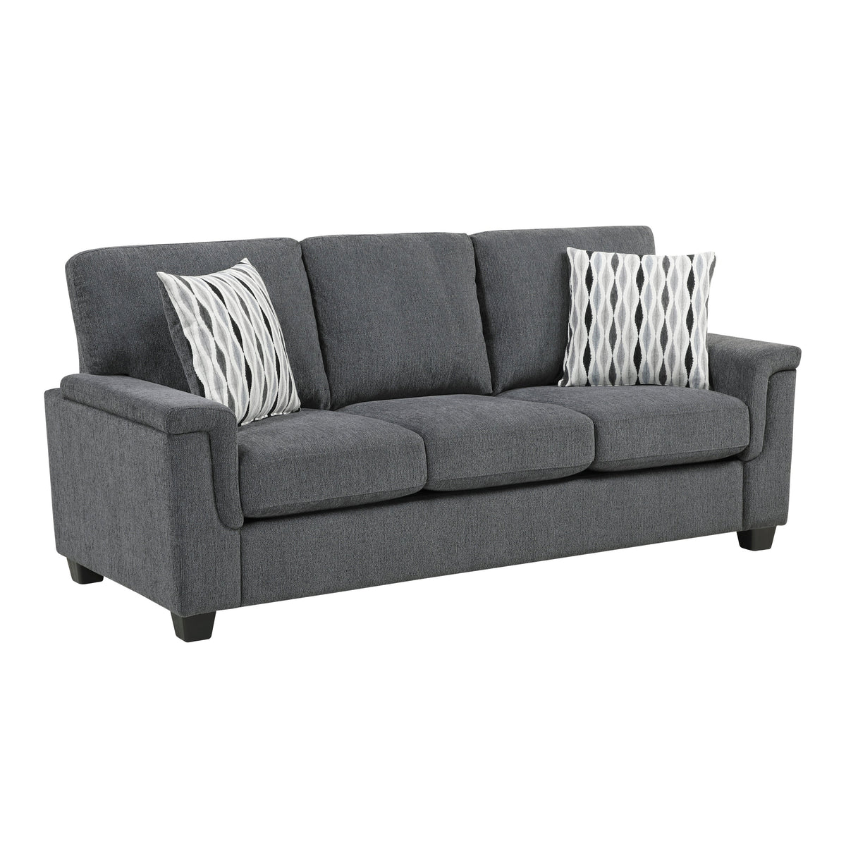 Chelsea Dark Gray 2-Piece Living Room Set by Homelegance at Eve Furniture