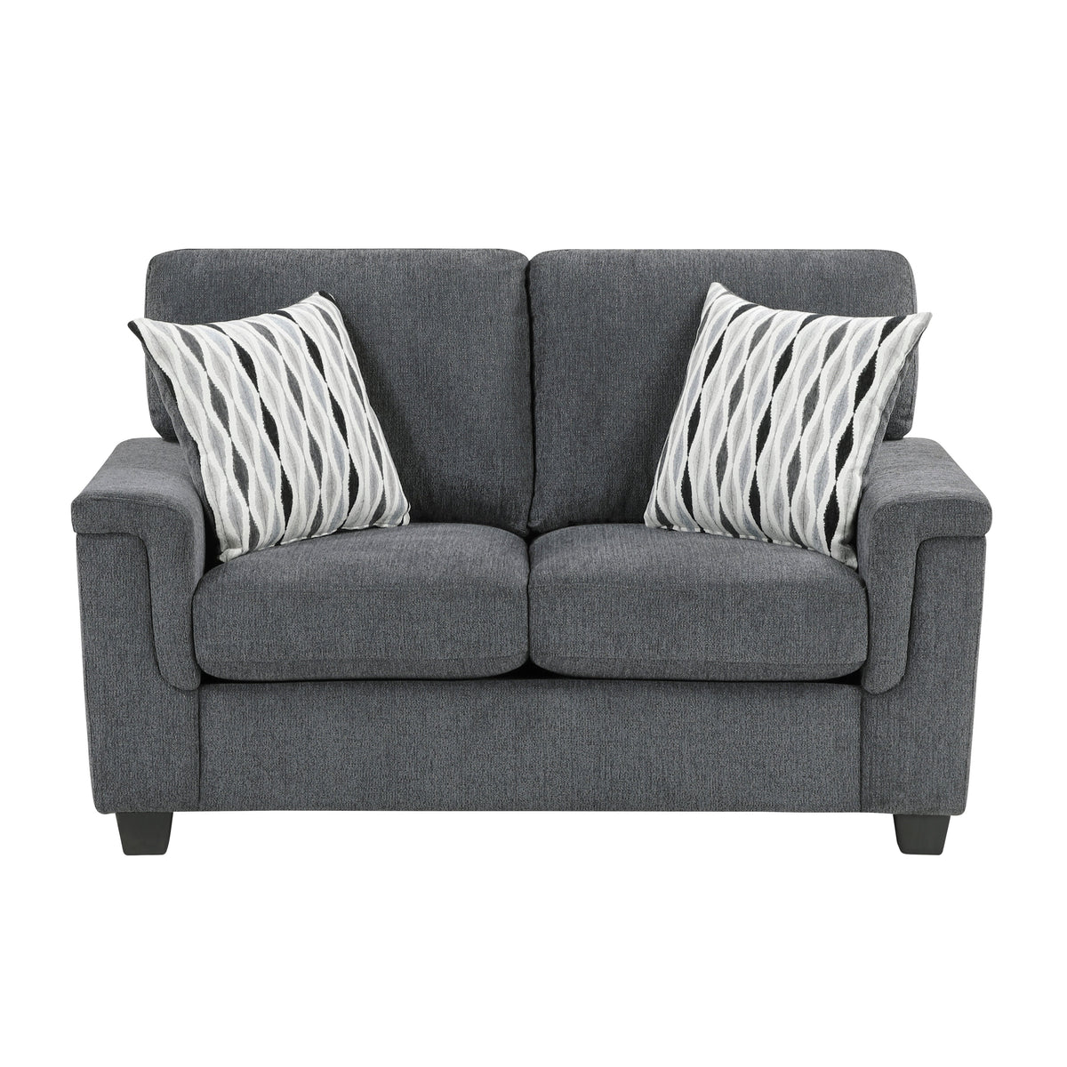 Chelsea Dark Gray 2-Piece Living Room Set by Homelegance at Eve Furniture