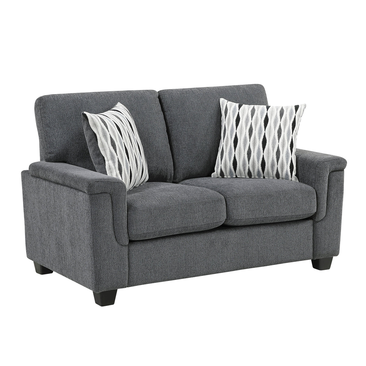 Chelsea Dark Gray 2-Piece Living Room Set by Homelegance at Eve Furniture