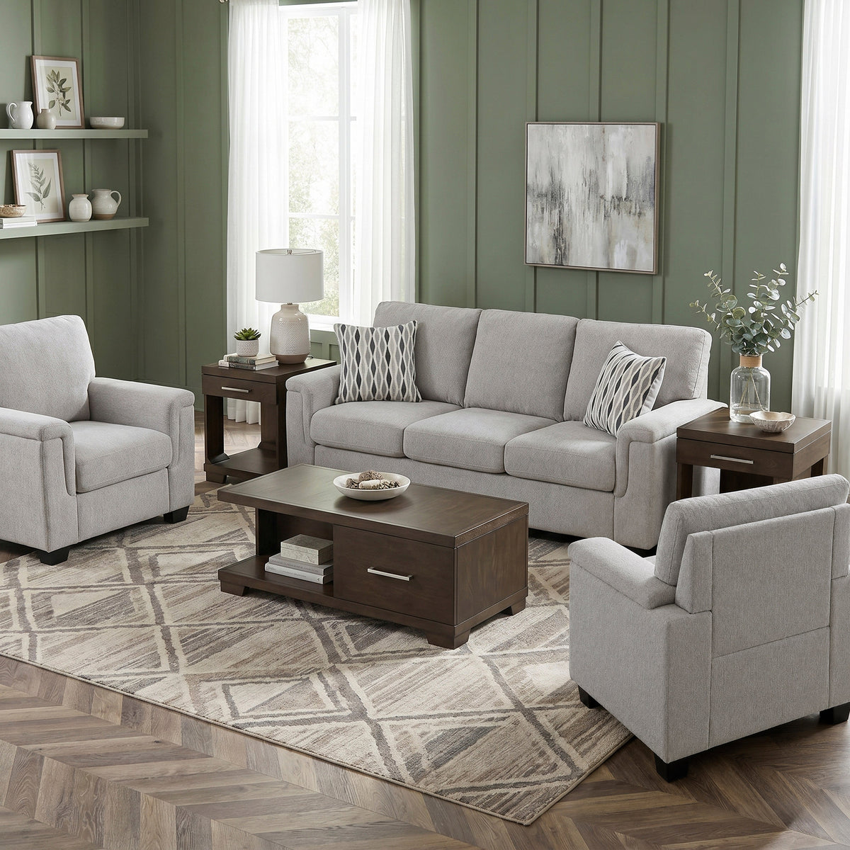 Chelsea Gray Chair by Homelegance at Eve Furniture