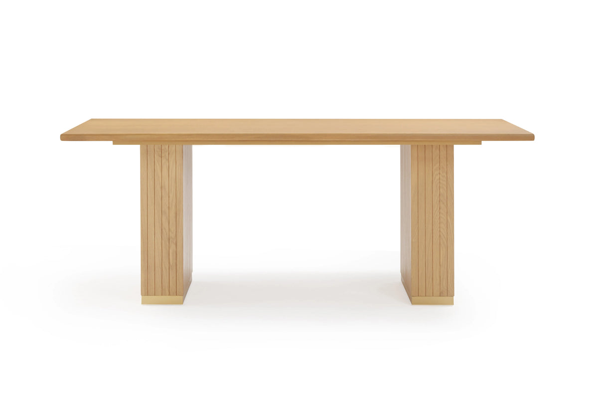 Chelsea Natural Oak Wood 79" Rectangular Dining Table by TOV Furniture at Eve Furniture