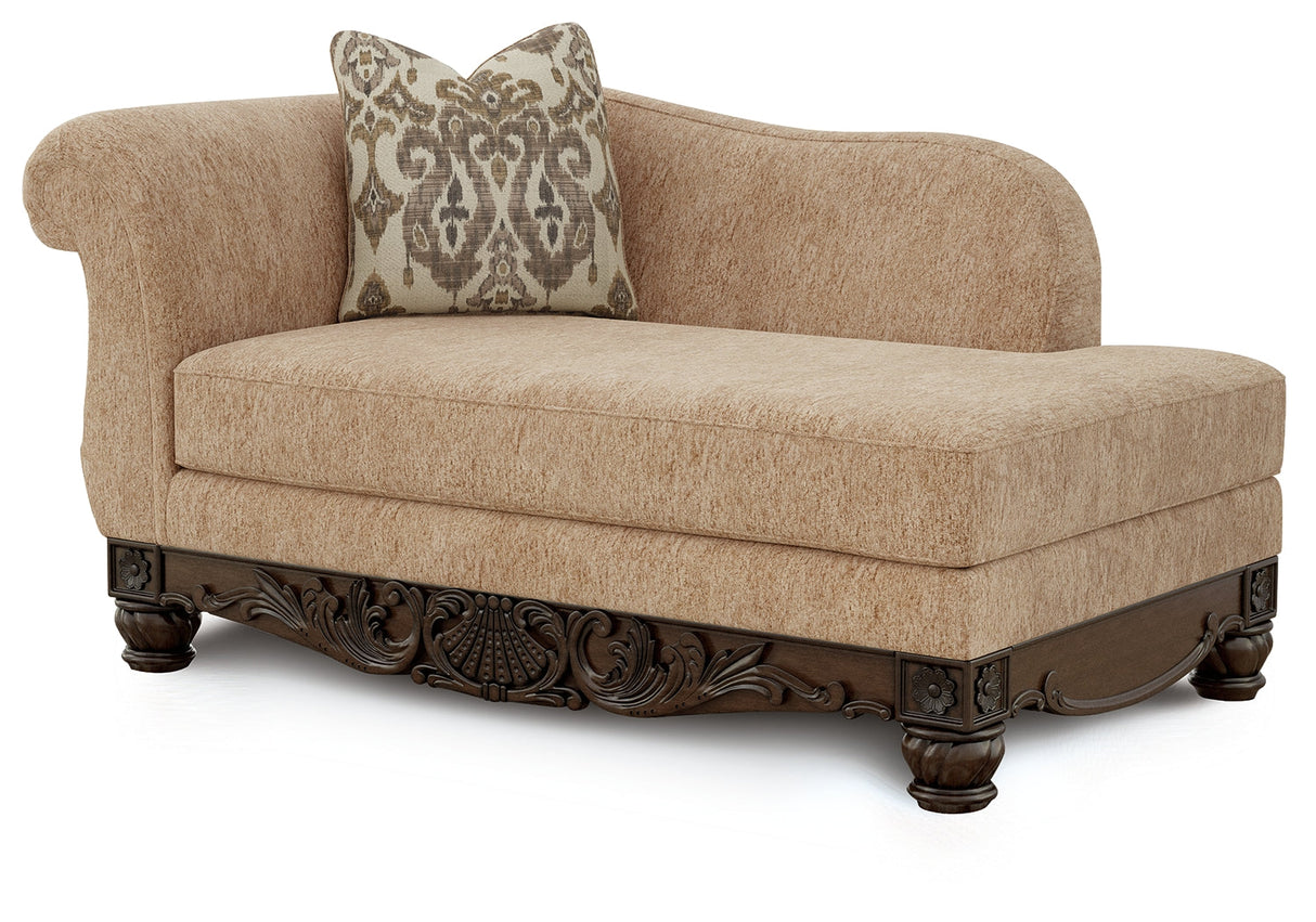 Chelsworth Golden Right-Arm Facing Corner Chaise by Ashley at Eve Furniture