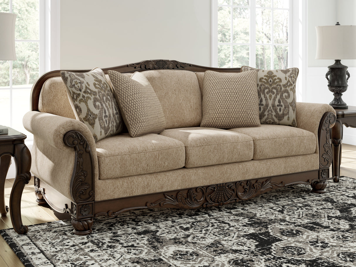 Chelsworth Golden Sofa and Loveseat by Ashley at Eve Furniture