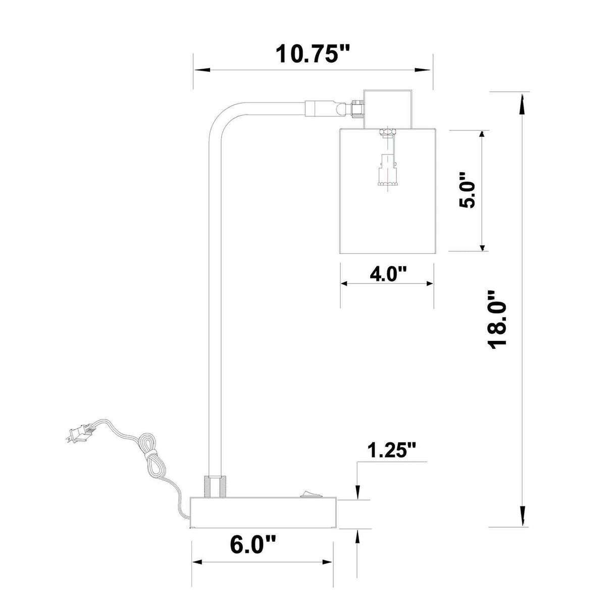 Cherise Antique Brass and Matte Black Adjustable Shade Table Lamp by Coaster at Eve Furniture