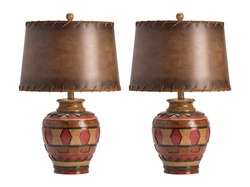 Cherokee Multi Table Lamp (Set of 2) by Crestview at Eve Furniture