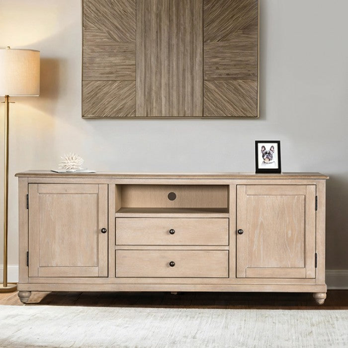 Chesapeake Light White Wash 72" TV Stand by Furniture of America at Eve Furniture