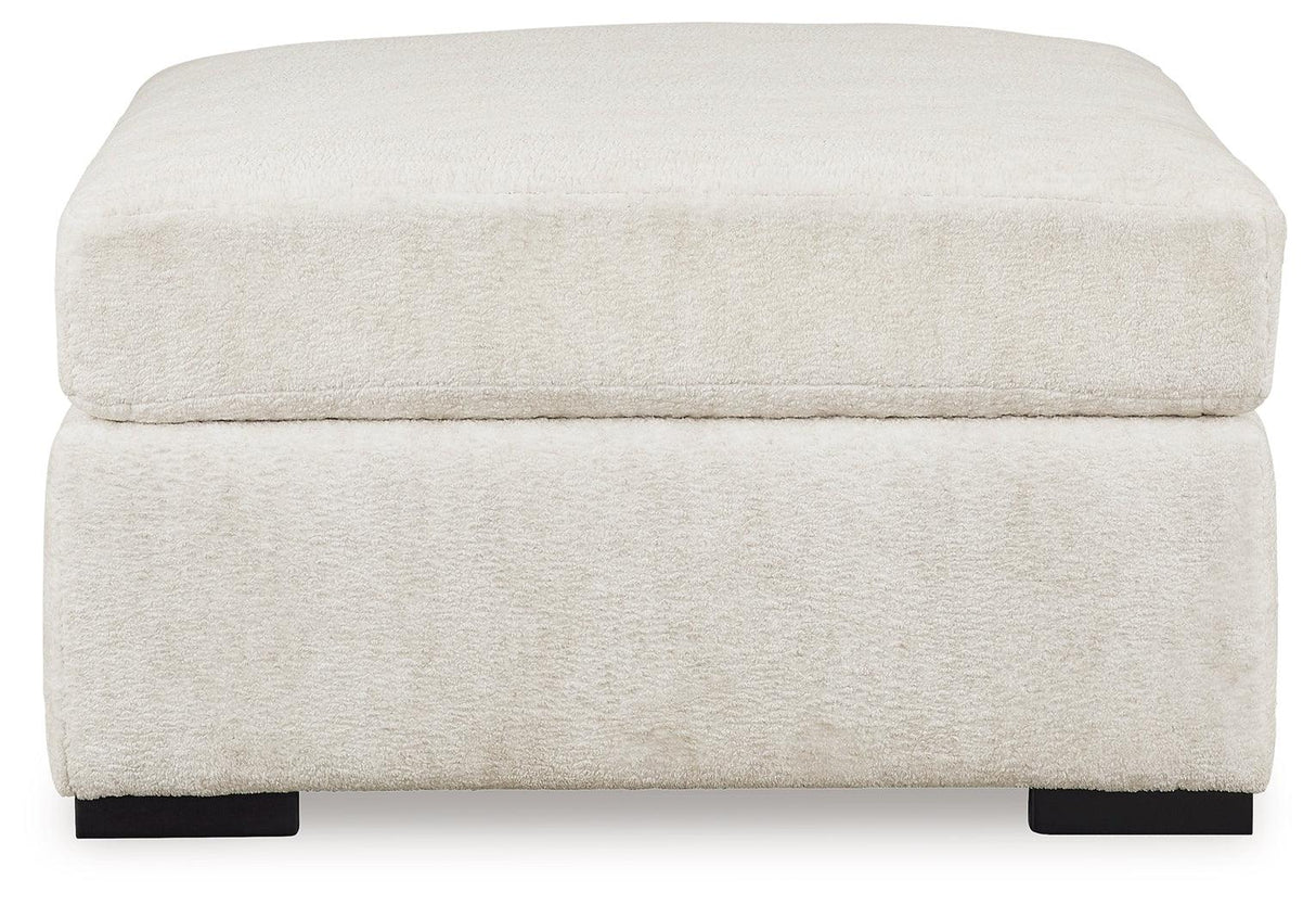 Chessington Ivory Oversized Accent Ottoman by Ashley at Eve Furniture