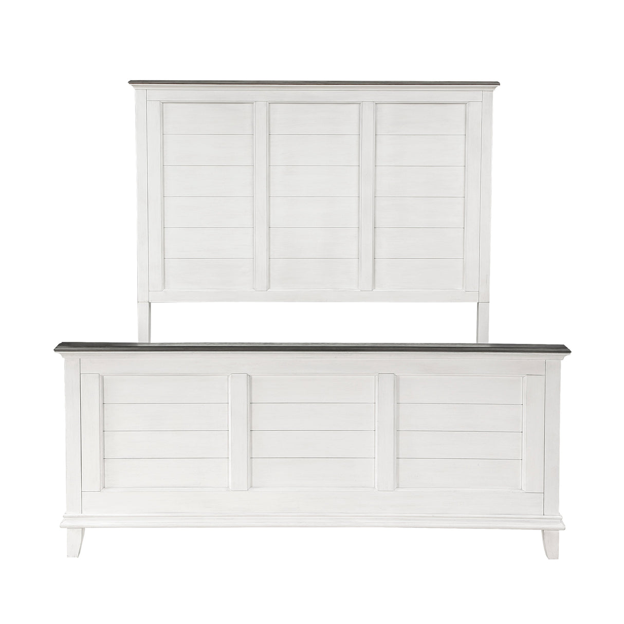 Chesterton Antique White/Dark Brown California King Bed by Homelegance at Eve Furniture