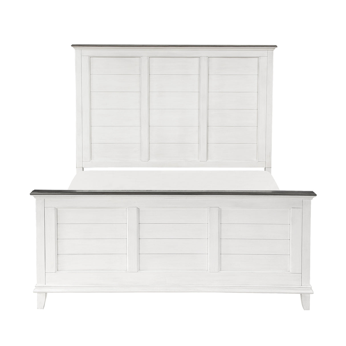 Chesterton Antique White/Dark Brown California King Bed by Homelegance at Eve Furniture