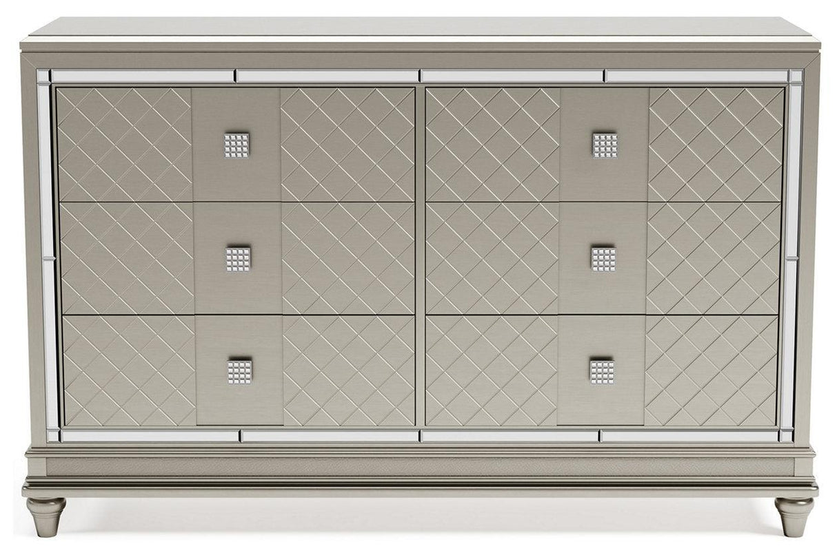 Chevanna Platinum Dresser by Ashley at Eve Furniture