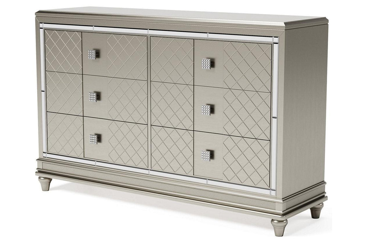 Chevanna Platinum Dresser by Ashley at Eve Furniture
