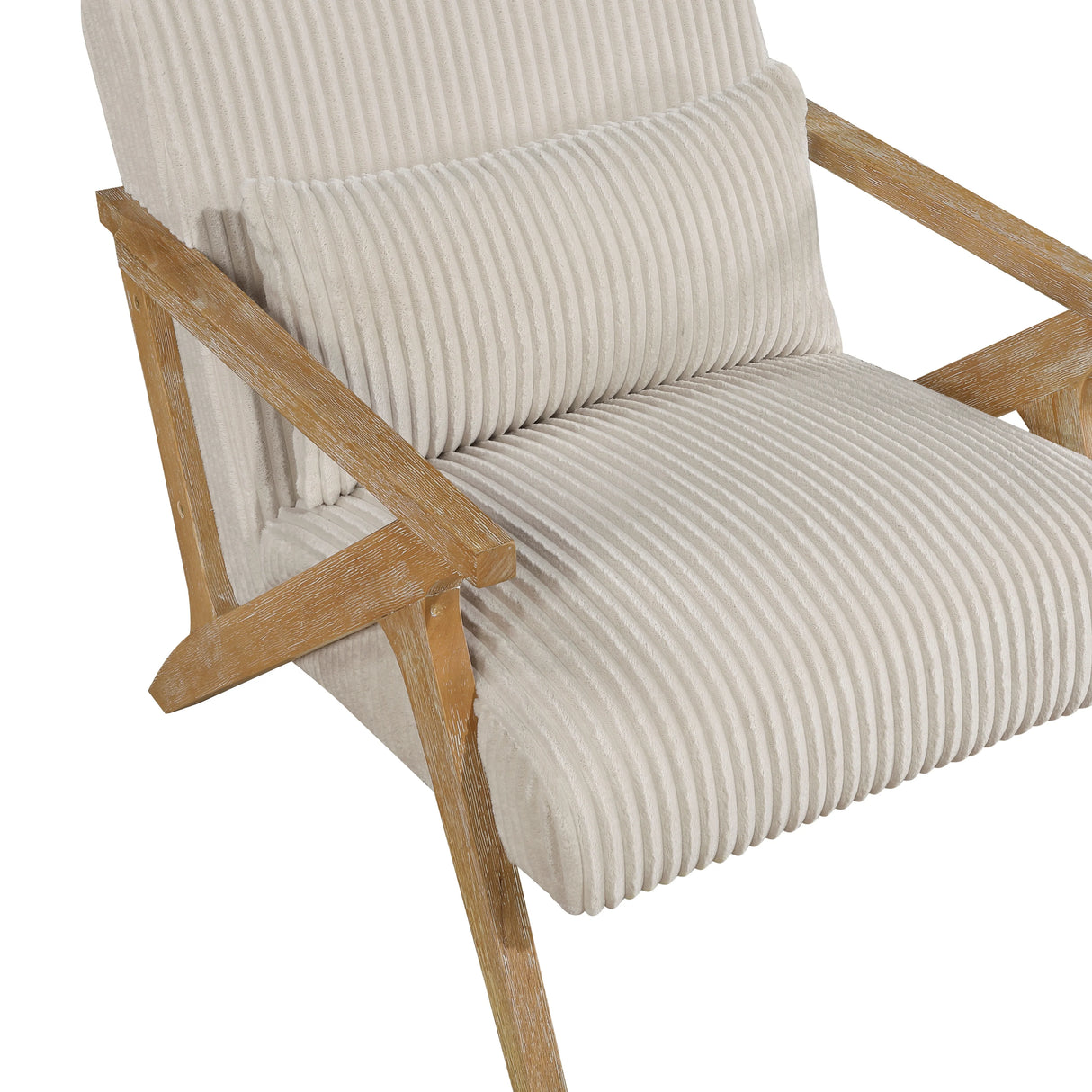 Chevron Beige Accent Chair by Homelegance at Eve Furniture