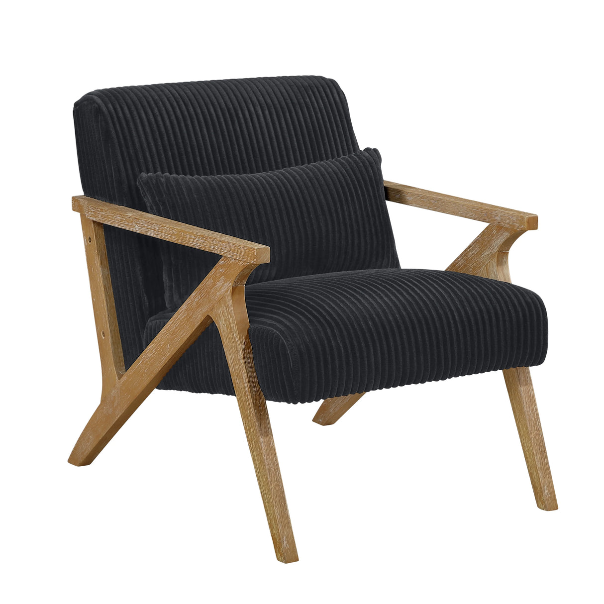 Chevron Black Accent Chair by Homelegance at Eve Furniture