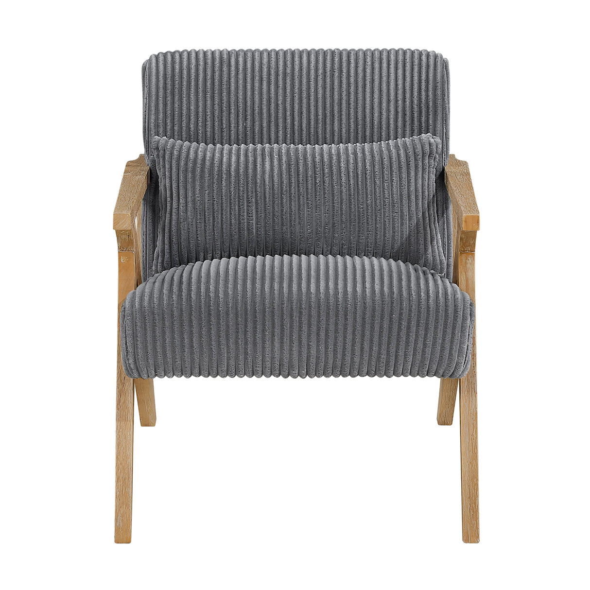 Chevron Gray Accent Chair by Homelegance at Eve Furniture