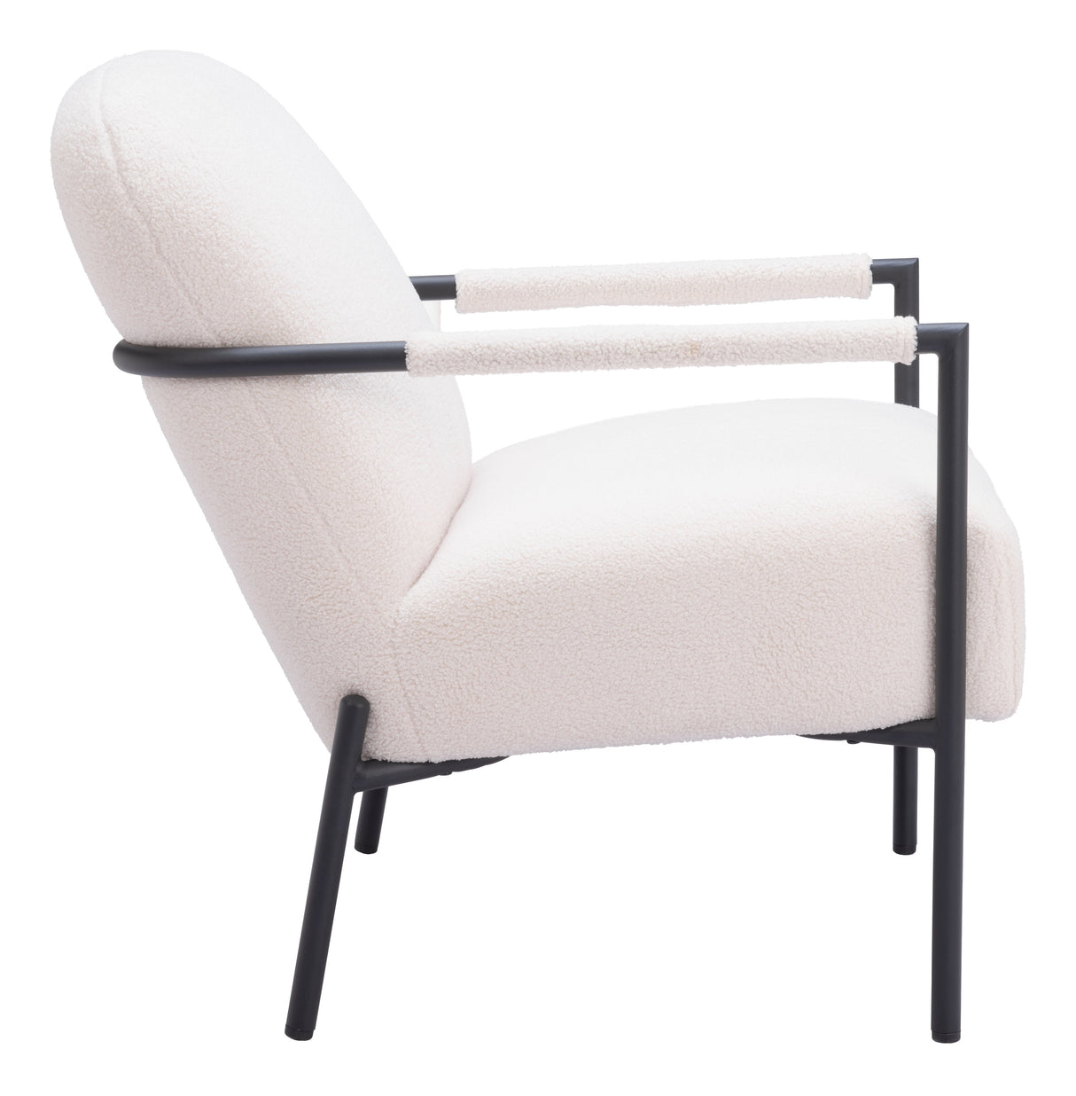 Chicago Ivory Accent Chair by Zuomod at Eve Furniture