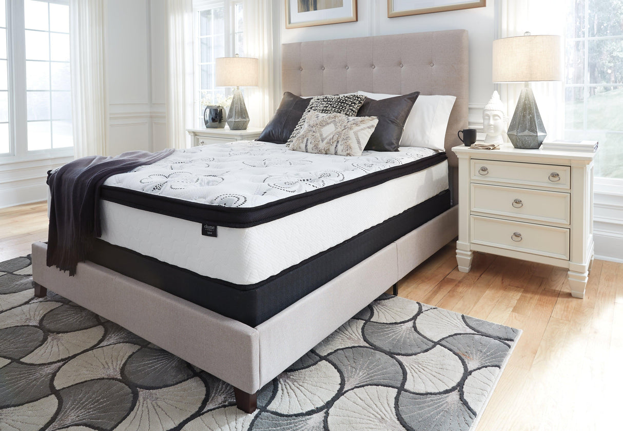 Chime 12 Inch Hybrid White California King Mattress in a Box by Ashley at Eve Furniture