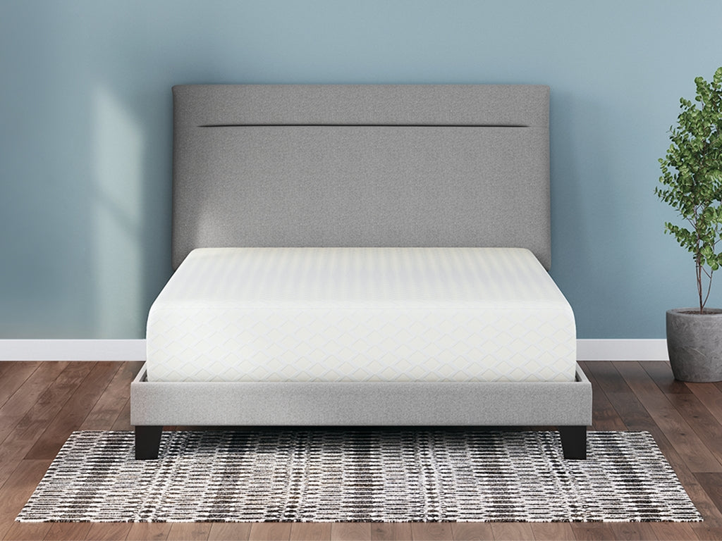Chime 12 Inch Memory Foam White California King Mattress in a Box by ASHLEY FURNITURE at Eve Furniture