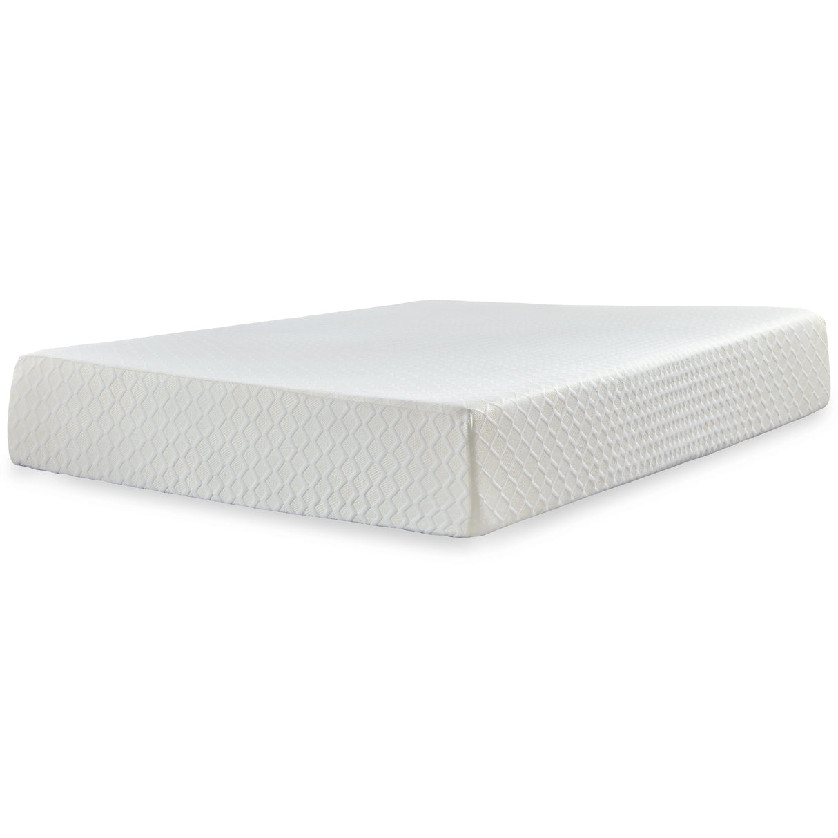 Chime 12 Inch Memory Foam White California King Mattress in a Box by ASHLEY FURNITURE at Eve Furniture