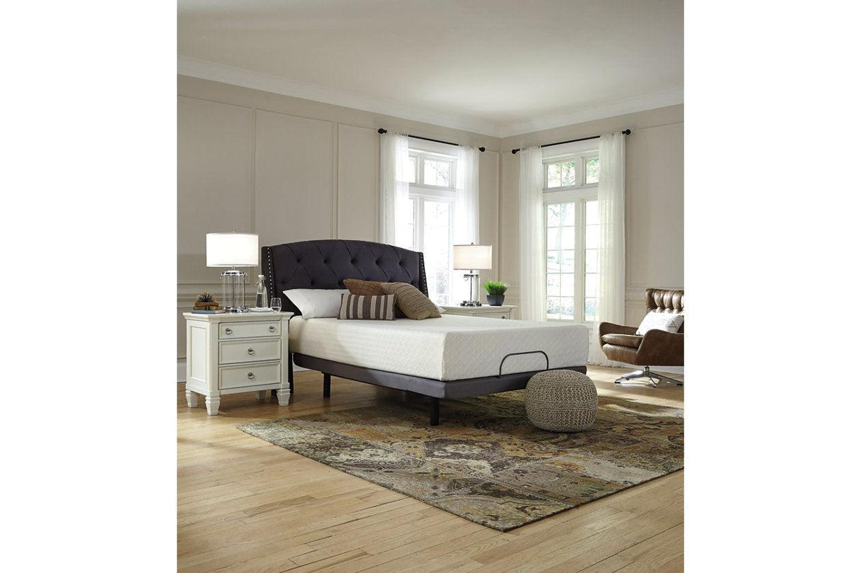 Chime 12 Inch Memory Foam White Queen Mattress in a Box by Ashley at Eve Furniture