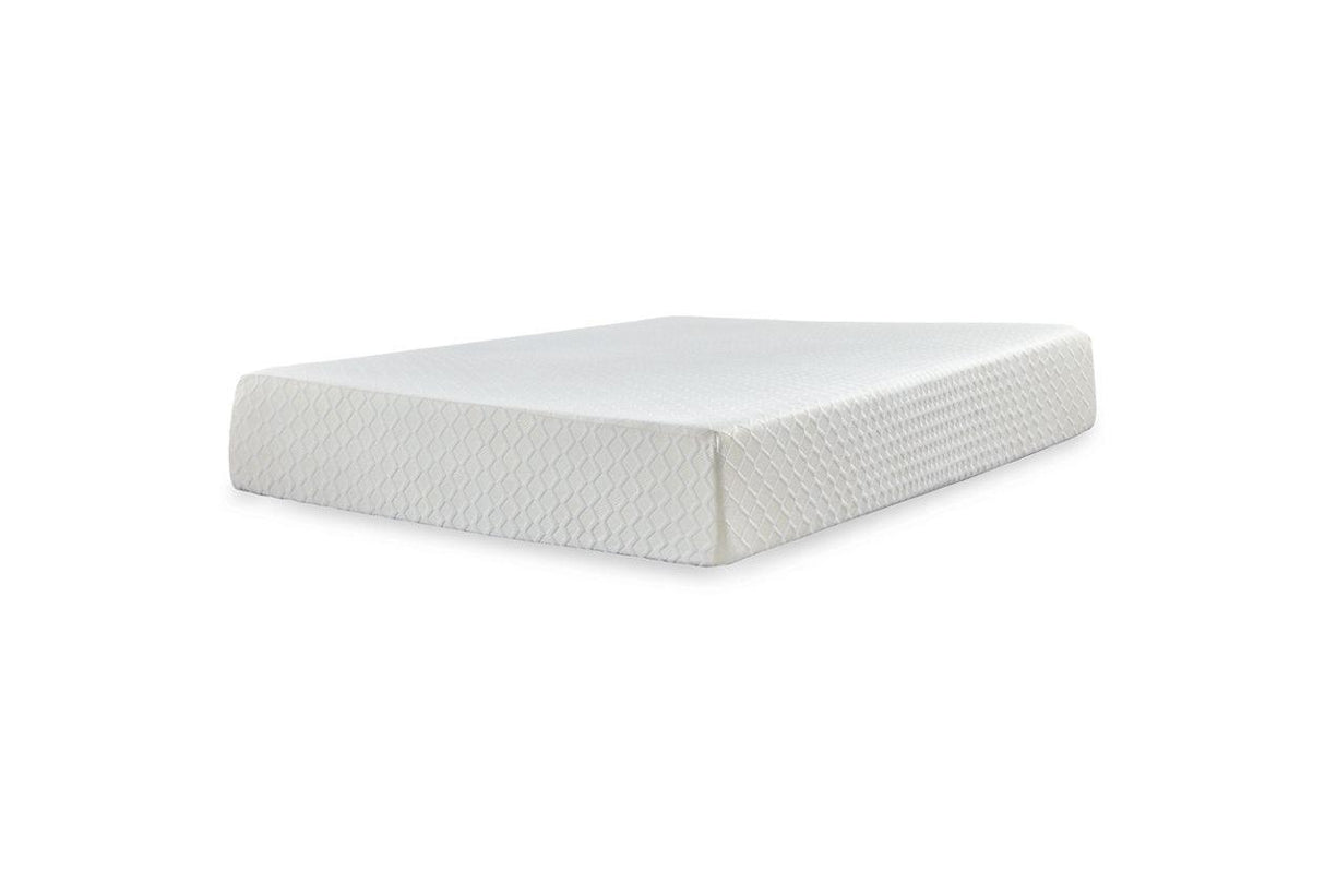 Chime 12 Inch Memory Foam White Twin Mattress in a Box by Ashley at Eve Furniture