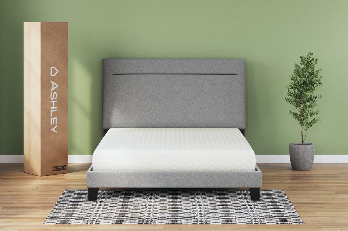 Chime 8 Inch Memory Foam White Full Mattress in a Box by Ashley at Eve Furniture