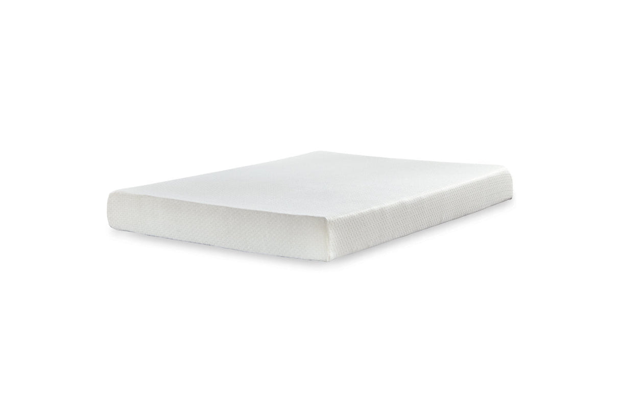 Chime 8 Inch Memory Foam White Twin Mattress in a Box by Ashley at Eve Furniture